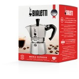 Bialetti Moka Express Moka gryde Aluminium, Sort, Espressomaskine Sølv, Moka gryde, Aluminium, Sort, Aluminium, 2 kopper, Moka Express, CE