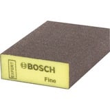 Bosch 2 608 901 170 slibeblok Fin grus, Grinding sponge Gul, Fin grus, Slibeblok, Brun, Gul, Træ, Fjernelse af maling, 69 mm