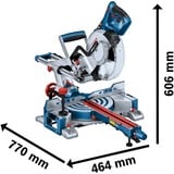 Bosch GCM 305-216 D PROFESSIONAL 4200 rpm 1200 W, Gerings sav Blå, Dobbeltfacet, 4200 rpm, -48°, 48°, -47°, 47°