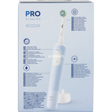 Braun Vitality Pro Duo Voksen Roterende, pulserende tandbørste Sort, Blå, Hvid, El-tandbørste Sort/Blå, Voksen, Roterende, pulserende tandbørste, Daglig pleje, Sensitiv, Super sensitive, Sort, Blå, Hvid, 7800 Omdrejninger pr. minut, 4 x 30 sek.