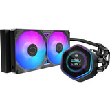 Cooler Master MasterLiquid 240 Atmos II LCD ARGB, Vandkøling Sort