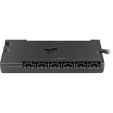 Corsair iCUE Commander Core XT kontrol af blæserens hastighed 6 kanaler Sort, Fan kontrol Sort, 6 kanaler, Sort, 4-polet stik, 126 g