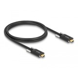 DeLOCK USB 3.2 Gen 2 Kabel, USB-C stik > USB-C stik Sort