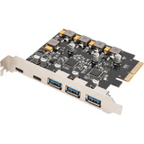 Digitus PCIe-kort 2x USB-C + 3x USB A, Interface card 