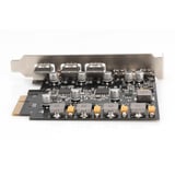 Digitus PCIe-kort 2x USB-C + 3x USB A, Interface card 