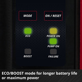 EINHELL Automatisk batteridrevet havepumpe AQUINNA 36/38 F LED AUTOMATIC, 36Volt (2x18V) Rød/Sort