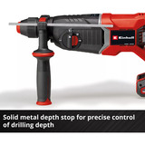 EINHELL Professionel batteridrevet borehammer TP-HD 18/26 D Li BL - Solo, 18 Volt Sort/Rød