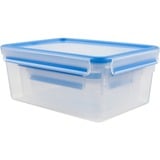 Emsa 508567 enhed til madopbevaring Rektangulær Kasse Transparent 3 stk, Boks gennemsigtig/Blå, Kasse, Rektangulær, Transparent, Polypropylen (PP), Termoplastisk elastomer (TPE), Tyskland, 195 mm