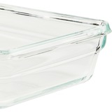 Emsa CLIP & CLOSE N1040700 enhed til madopbevaring Rektangulær Kasse 0,8 L Transparent 1 stk, Boks gennemsigtig/Rød, Kasse, Rektangulær, 0,8 L, Transparent, Glas, 420 °C