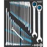 Hazet Skruenøglesæt 163D-9/42, størrelse 1/2++, Gaffelnøgle 