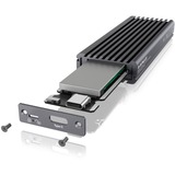 ICY BOX IB-1817MC-C31 SSD kabinet Grå M.2, Drev kabinet grå, SSD kabinet, M.2, PCI Express 3.0, Serial ATA III, 10 Gbit/sek., USB-tilslutning, Grå
