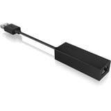 ICY BOX IB-AC501a Ethernet 1000 Mbit/s, Adapter Sort, Ledningsført, USB, Ethernet, 1000 Mbit/s, Sort