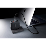 Intenso Intenso Power Adapter W100ACC GaN + C520C Kabel, Oplader Sort