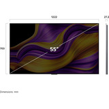 LG OLED55G57LW.AEUD evo TV, OLED-TV Sølv/Sort