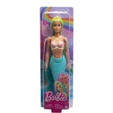 Mattel A Touch of Magic Barbie-havfruedukke med blåt og gult hår, turkis hale og pandebånd Turkis, turkis hale og pandebånd, Mode dukke, Hunstik, 3 År, Pige, 323,9 mm, 248 g