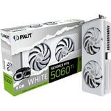 Palit GeForce RTX 5060 Ti OC WHITE 8GB, Grafikkort Hvid