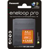 Panasonic Batteri eneloop pro, Mignon AA 1,2V / 2.500mAh + Etui 