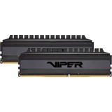Patriot Viper 4 PVB432G300C6K hukommelsesmodul 32 GB 2 x 16 GB DDR4 3000 Mhz Sort, 32 GB, 2 x 16 GB, DDR4, 3000 Mhz, 288-pin DIMM