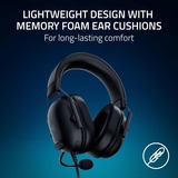 Razer Blackshark V2 X til Playstation, Gaming headset Sort
