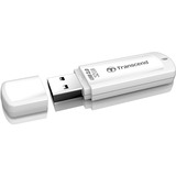 Transcend JetFlash elite 32GB JetFlash 370 USB-nøgle USB Type-A 2.0 Hvid, USB-stik Hvid, 32 GB, USB Type-A, 2.0, Hætte, 8,5 g, Hvid