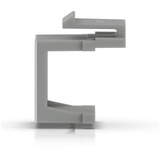 Ubiquiti Keystone blindindsats med gennemgang, 12 stk. pakke, Låg grå