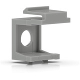 Ubiquiti Keystone blindindsats med gennemgang, 12 stk. pakke, Låg grå