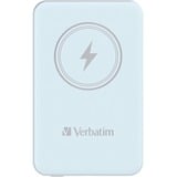 Verbatim Charge 'n' Go Lithium polymer (LiPo) 5000 mAh Trådløs opladning Blå, Power Bank Lyseblå, 5000 mAh, Lithium polymer (LiPo), Quick Charge 3.0, Trådløs opladning, Blå