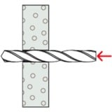 fischer Hulrum-metalrawplugs HM 6x65 S, Dyvel Sølv