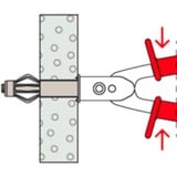 fischer Hulrum-metalrawplugs HM 6x65 S, Dyvel Sølv