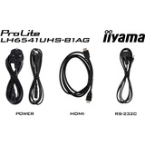 iiyama ProLite LH6541UHS-B1AG, Offentlig visning Højglans sort