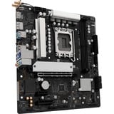 ASRock B860M-X WiFi, Bundkort Sort/Sølv