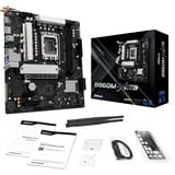 ASRock B860M-X WiFi, Bundkort Sort/Sølv