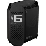 ASUS ROG Rapture GT6 AX10000 AiMesh 1 Pack Tri-band (2,4 GHz / 5 GHz / 5 GHz) Wi-Fi 6 (802.11ax) Sort 4 Intern, Router Sort, Sort, Intern, Mesh-router, Strøm, 538,8 m², Tri-band (2,4 GHz / 5 GHz / 5 GHz)