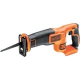 BLACK+DECKER uden batteri og oplader, Bajonet sav Orange/Sort, 22 mm Hublänge, max. 110 mm Schnitttiefe, flexibler Sägeschuh, ergonomische Griffgummierung, ohne Akku und Ladegerät) BDCR18N