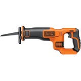 BLACK+DECKER uden batteri og oplader, Bajonet sav Orange/Sort, 22 mm Hublänge, max. 110 mm Schnitttiefe, flexibler Sägeschuh, ergonomische Griffgummierung, ohne Akku und Ladegerät) BDCR18N