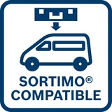Bosch 1600A038TU, Værktøjskasse Blå/Rød