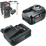Bosch Batteri startpakke 18V 1x 6,0Ah + hurtigoplader AL 18V-44, Sæt Sort