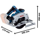 Bosch GKS 18V-57-2 Professional, Rundsav Blå/Sort, 104 dB, 93 dB, 18 V, 245 mm, 440 mm, 300 mm