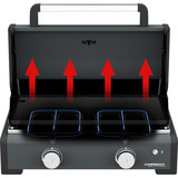 Campingaz 2217205, Onyx 2, Grillplade Sort