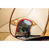 Coleman Darwin 4 Plus Summer, Telt Beige/mørk rød