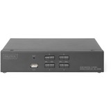 Digitus DS-12880 KVM Switch Sort, KVM-switchen Sort, 3840 x 2160 pixel, 4K Ultra HD, Sort