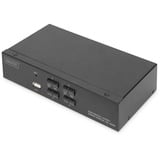 Digitus DS-12880 KVM Switch Sort, KVM-switchen Sort, 3840 x 2160 pixel, 4K Ultra HD, Sort