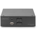 Digitus KVM-switch DisplayPort 2x1, KVM-switchen Sort