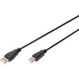 Digitus USB 2.0 tilslutningskabel USB-A (stik) > USB-B (stik) Sort