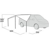 Easy Camp Lom Tri Canopy, Solsejl grå
