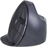 Evoluent Evoluent D mus Kontor Højre hånd RF trådløst Laser 3200 dpi Sort/Sølv, Højre hånd, Vertikal design, Laser, RF trådløst, 3200 dpi, Sort, Grå, Sølv