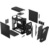 Fractal Design Torrent Compact Tower Sort, Towerkabinet Sort, Tower, PC, Sort, ATX, EATX, micro ATX, Mini-ITX, SSI CEB, Stål, Spil