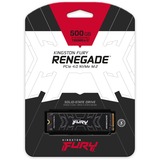 Kingston FURY 500G FURY RENEGADE M.2 2280 NVMe SSD, Solid state-drev Sort, 500 GB, M.2, 7300 MB/s