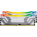 Kingston FURY CU-DIMM 48 GB DDR5-8400 (2x 24 GB) Dual-Kit, Hukommelse Sølv/Hvid