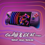MSI Claw 8 EX AI+ CG3EM-015, Håndholdt konsol Hvid/Sort